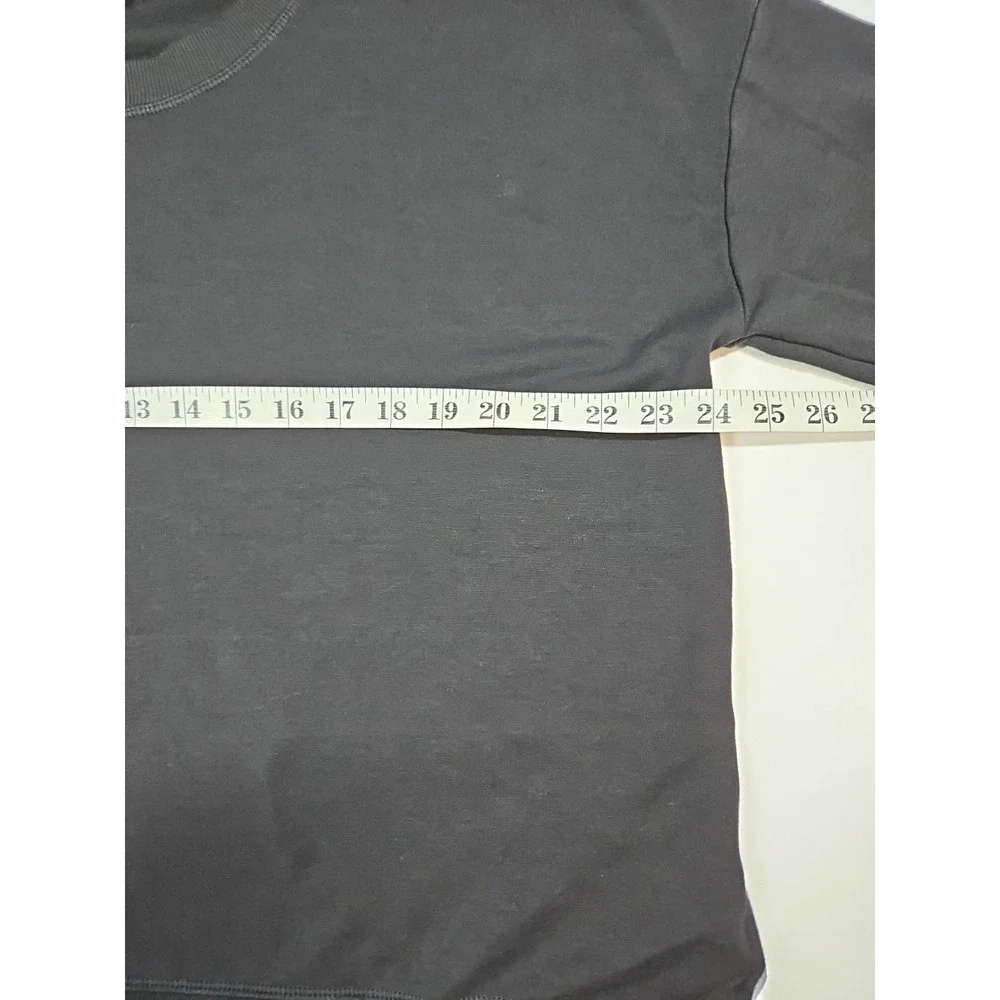 Athleta Womens Black Coaster‎ Luxe Modal Sweatshirt Thumbholes Size XL
